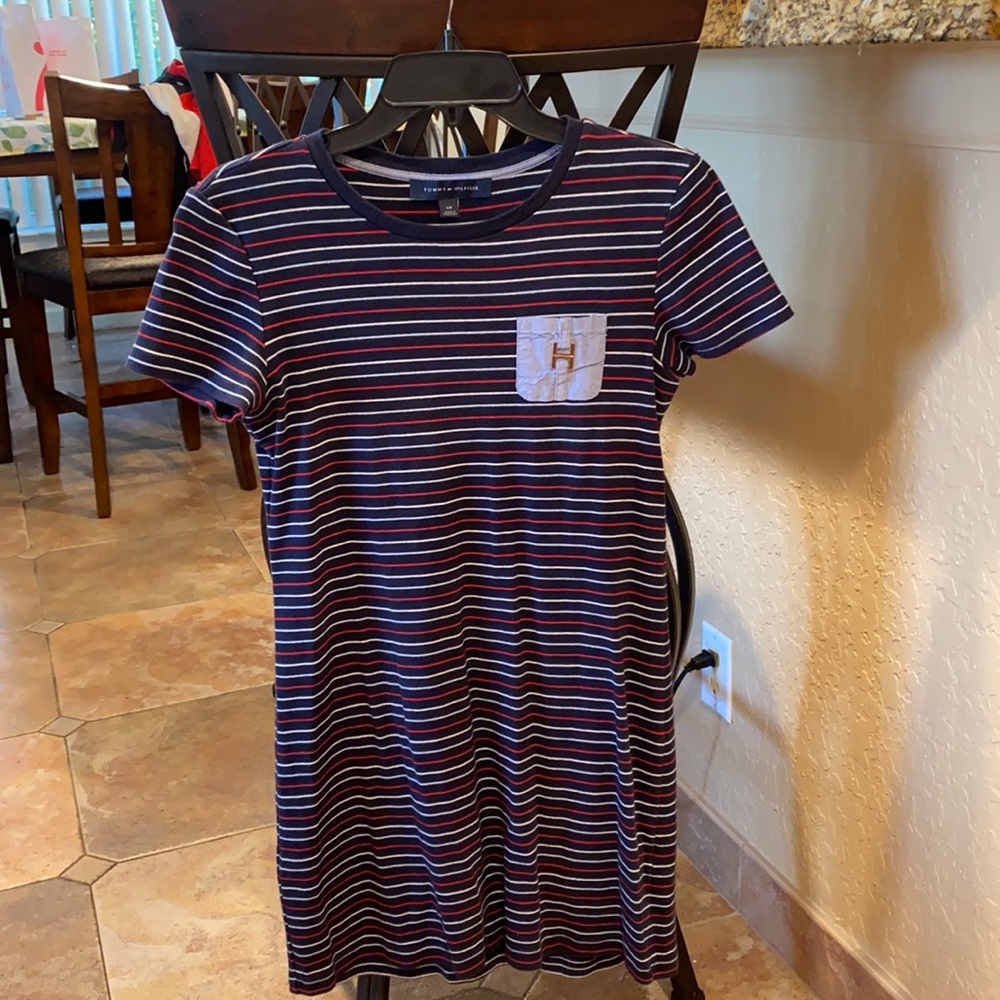 Tommy Hilfiger 4th of July red white and blue women’s small cotton T-shirt Dress